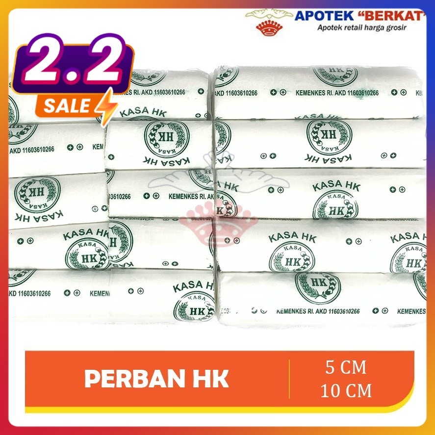 [POPULER] Kasa Gulung Perban HK 5 cm / 10 cm - APOTEK TANGSEL