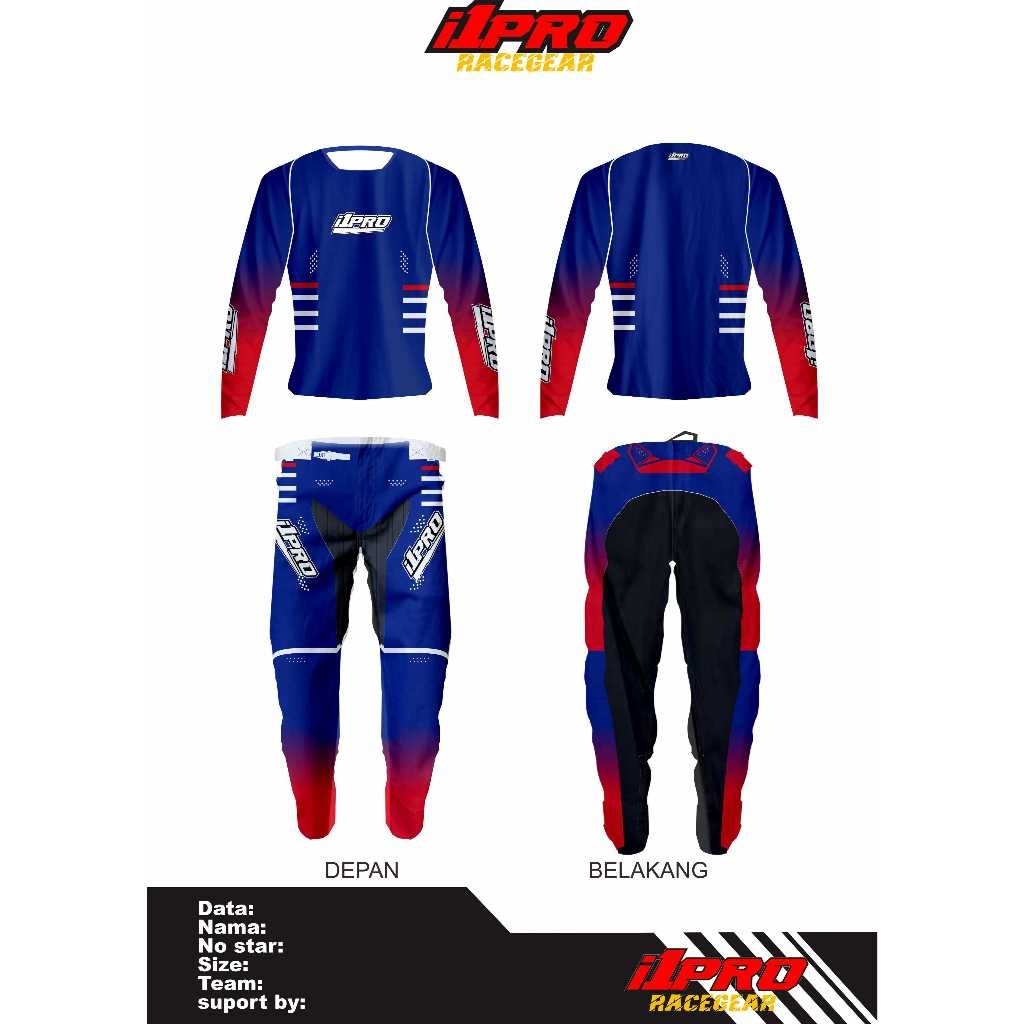 Outfit Motor Trail Adventure Unisex | Jersey + Celana Set