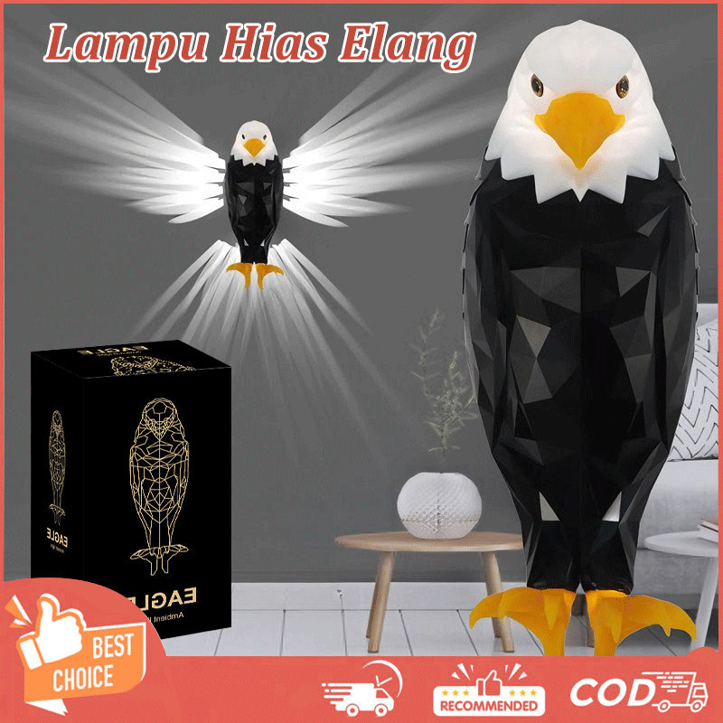 Lampu Dinding LED Berbentuk Elang Lampu Hias Dinding Kreatif Lampu Hias Elang 3D Lampu Hias Ruang Ta