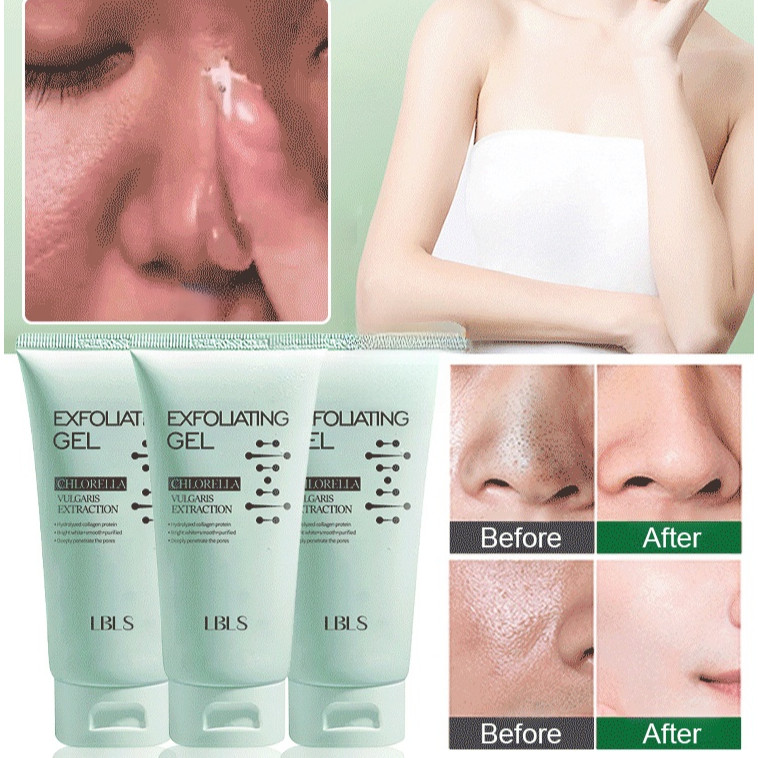 Gel Pengelupas Wajah Ekstrak Herbal Scrub Pengelupas Pencerah Scrub Pembersih Wajah dan Tubuh untuk 