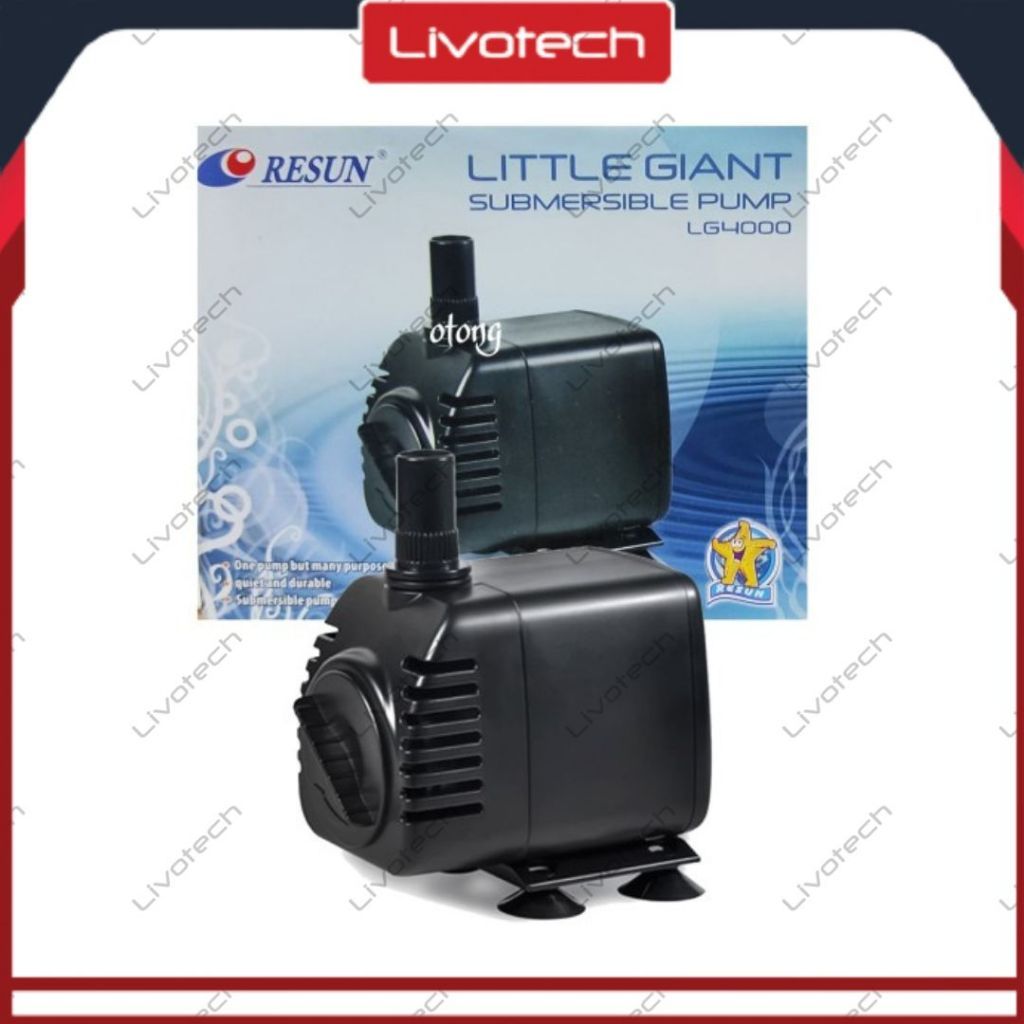 LIVO RESUN LG4000 Pompa Air Celup Aquarium Submersible Pump LG 4000 Kolam Merk Resun