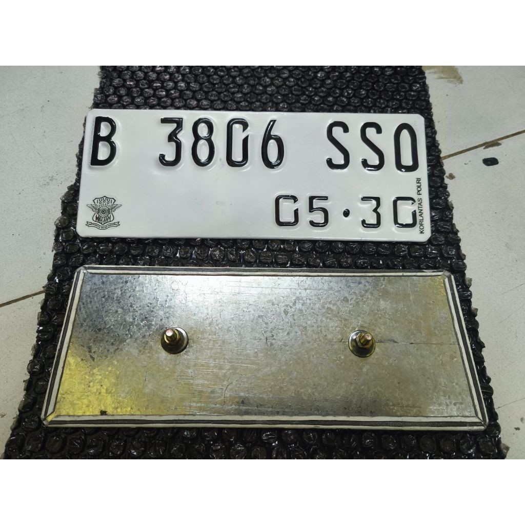 Plat Motor BAUT TANAM | Sudah Ada Logo Samsat Asli | Harga Sepasang