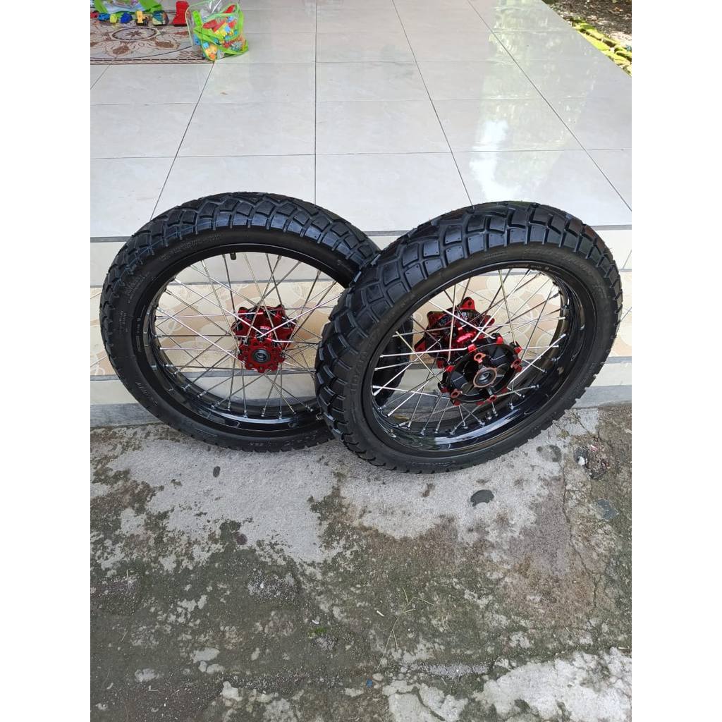 Wheelset Supermoto CRF 250/300 Ban Dual Purpose Swallow SB117 Ring 17