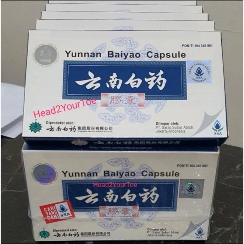 Yunnan Baiyao Kapsul Bai Yo Kapsul Asli SSA