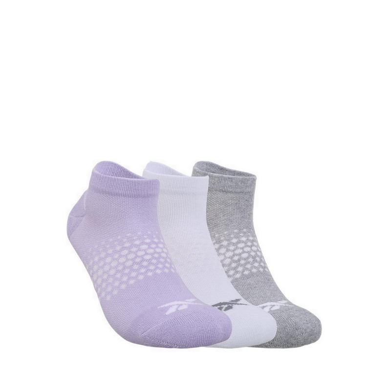 Reebok 3P Claire Ankle Women's Socks - White/Melange/Purple
