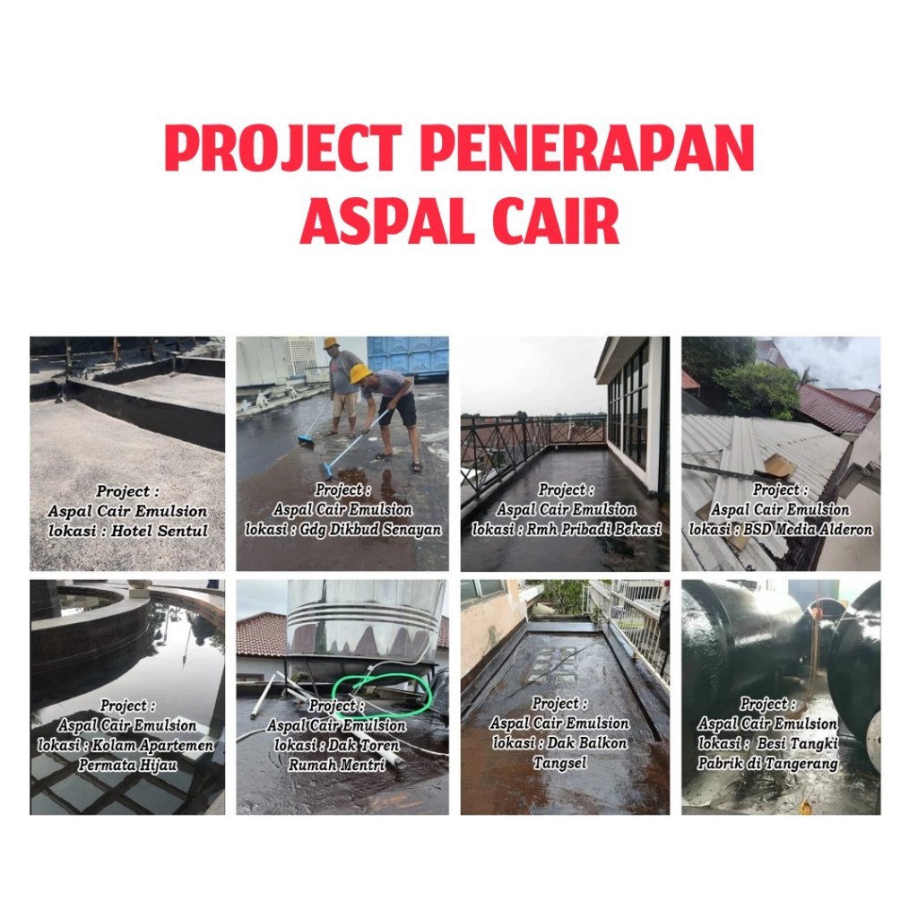 [Promo]Gp Aspal Cair 5 Kg / 5 Liter Penambal Atap Bocor Dan Rembes / Cairan Penyumbat Air Melindungi