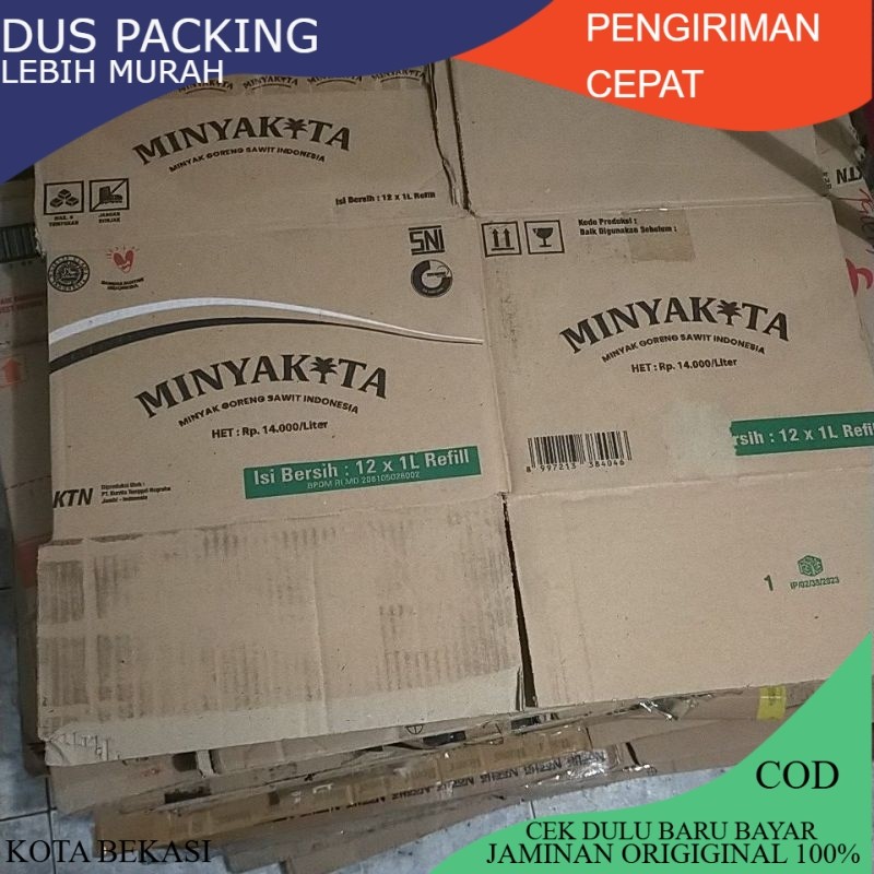 Kardus Tebal Bekas Minyak Goreng 2 Liter