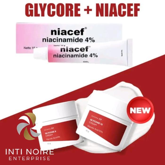 Bundling Niacef + Glycore Mencerahkan Wajah - Niacef + Glycore 10%