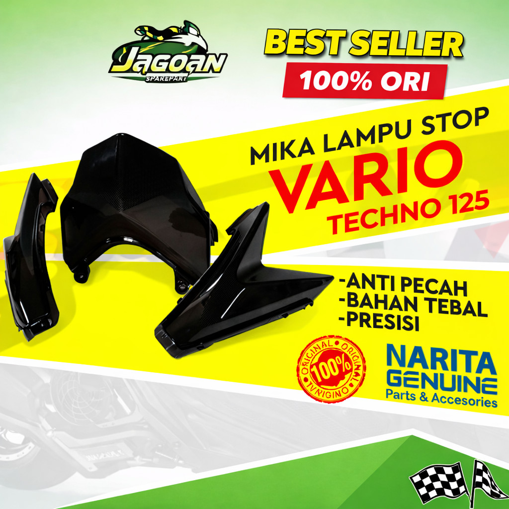 Mika kaca lampu Stoplamp belakang Vario techno cbs 125  2012--2014 RC