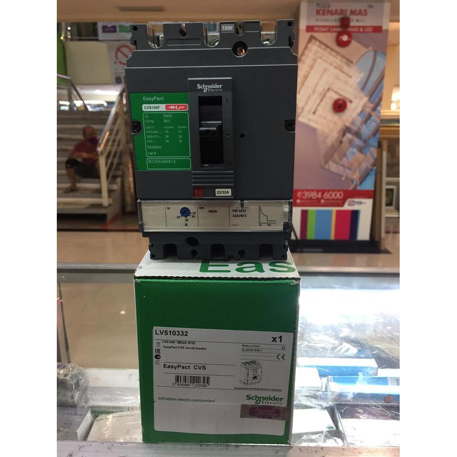 Mccb LV510332 CVS100F 3p 32A-80A schneider elektric - 32A