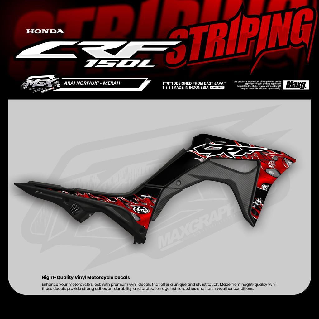 Striping CRF 150L Motif Arai Noriyuki Sticker list Supermoto Herex Surex Glossy Motor Motorcycle 17