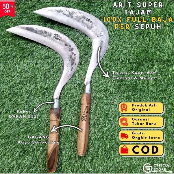 (DISKON SPECIAL) Arit Sabit Jawa Dewi Bintang – Baja Per Asli Tempa sipuh Tajam Tahan Lama