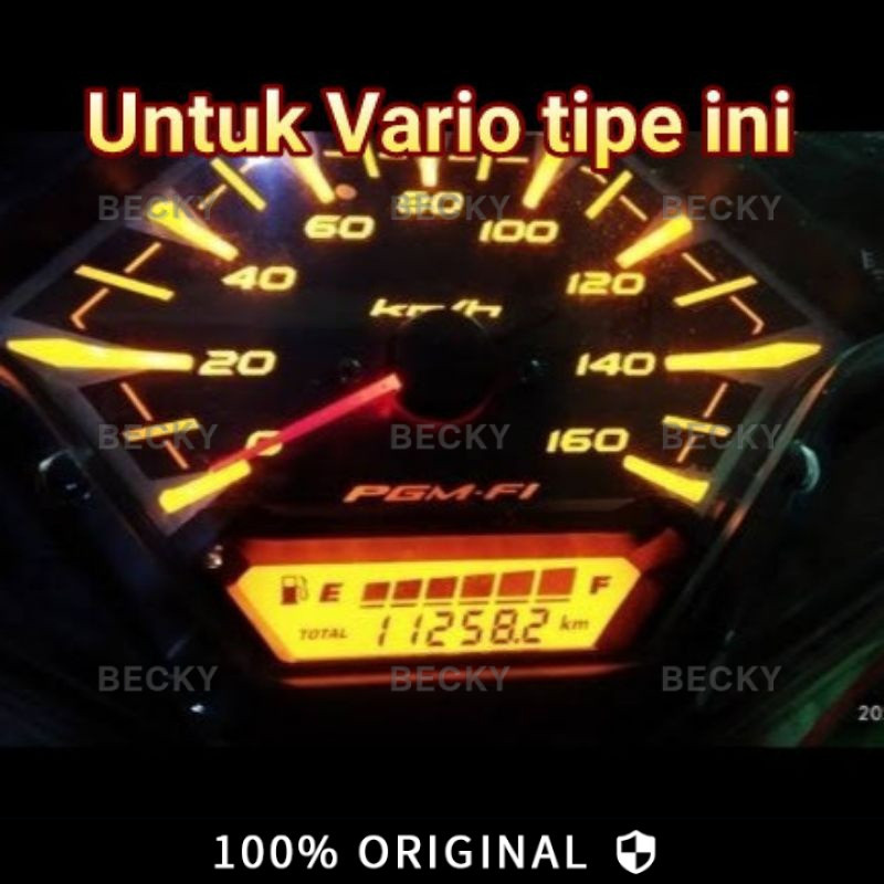 BECKY LCD Vario 125 / 150 LED 2016 - 2017 LCD INDIKATOR BENSIN HONDA Vario