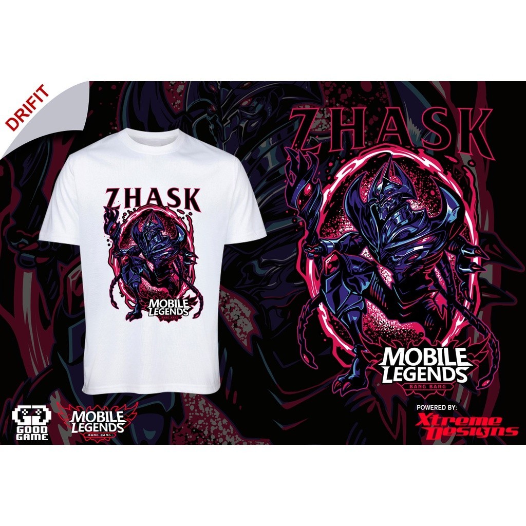 . Kaus Drifit Zhask ML Oleh Colourd Arts/GG