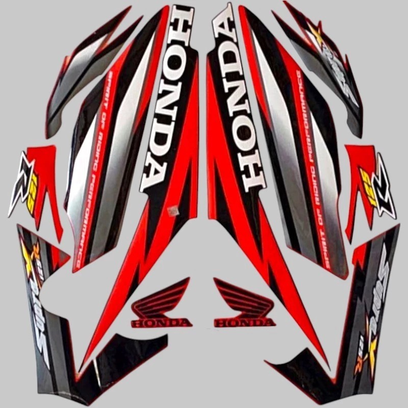 striping original Honda Supra X 125 R tahun 2005 2006
