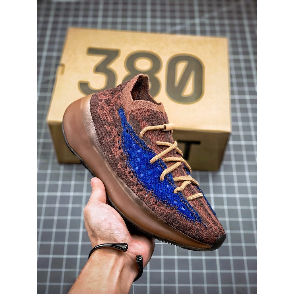 Sepatu Sneakers YEEZY Boost 380 Blue Brown BASF Boost Original Shape Premium Materials