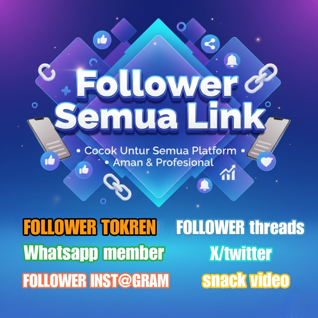 Jasa Followers Semua Link | Inst@gram TikTok YouTube | Aman No Password