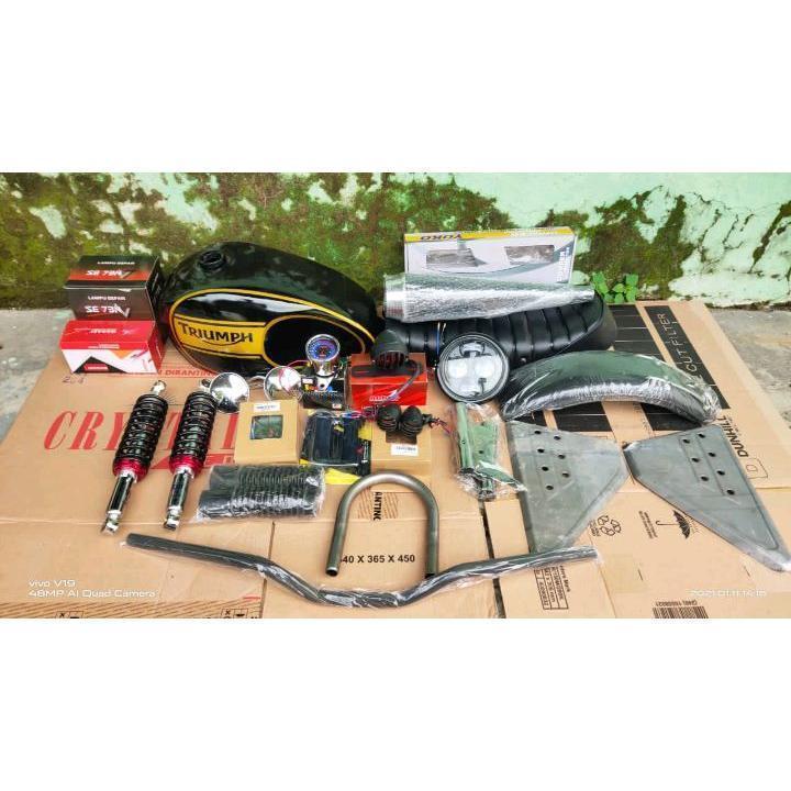 [GM] Paket Tangki motor Paket Custom Komplit Japstyle Vixion dengan Bahan Berkualitas dan Part Berku