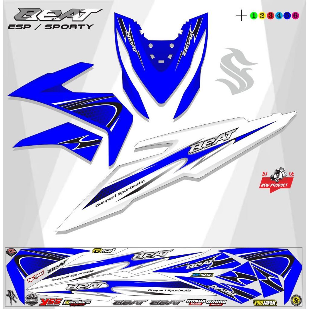 VARIASI BEAT STREET 2017 STRIPING VARIASI BEAT ESP SPORTY