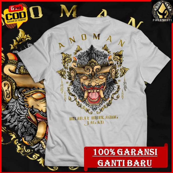 COD KAOS WAYANG AKSARA JAWA PRIA BAJU KAOS DISTRO KEREN GAMBAR WAYANG ORIGINAL BRANDED PAKAIN FASHIO