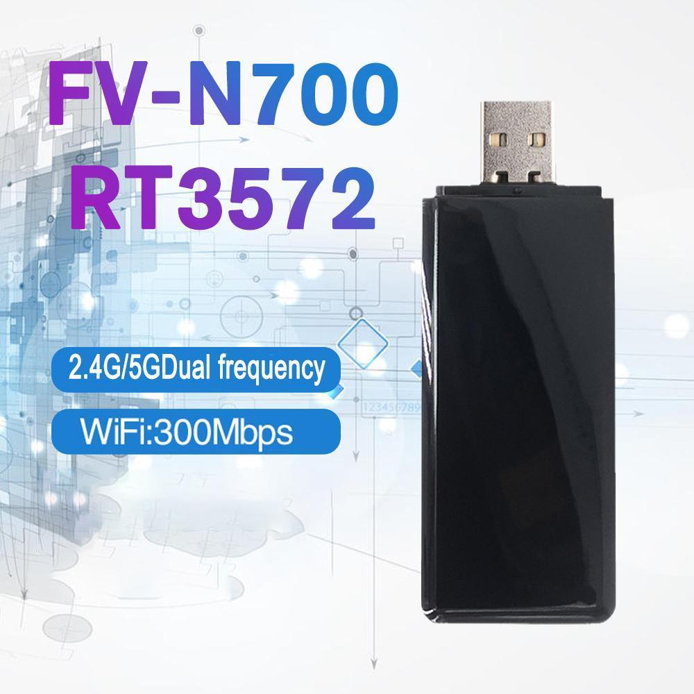 Wireless Network Card USB Universal 300Mbps Smart TV Wifi Repeater Adapter FVN700 RT3572 24G5G Dual 