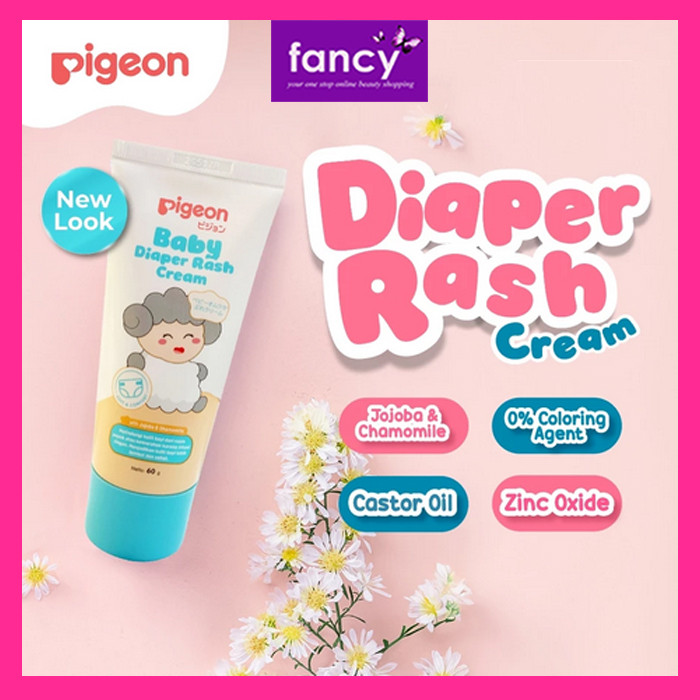 PIGEON Baby Cream 60 gr Diaper Rash Cream | Cream Bayi Ruam Popok | Salep Bayi Ruam Popok | Cegah Ru