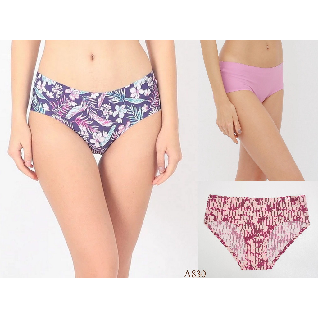 Celana Dalam Wanita Seamless Model Midi SPYDER / Size L fits XL Celana Anti Nyeplak Panty Underwear 