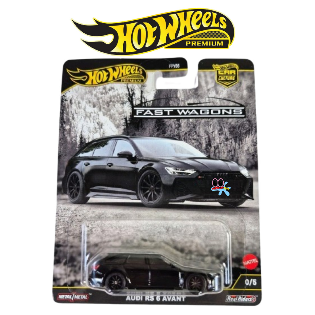 Hot Wheels Premium Chase Audi RS 6 Avant Fast Wagons Black Bandit Collector Edition