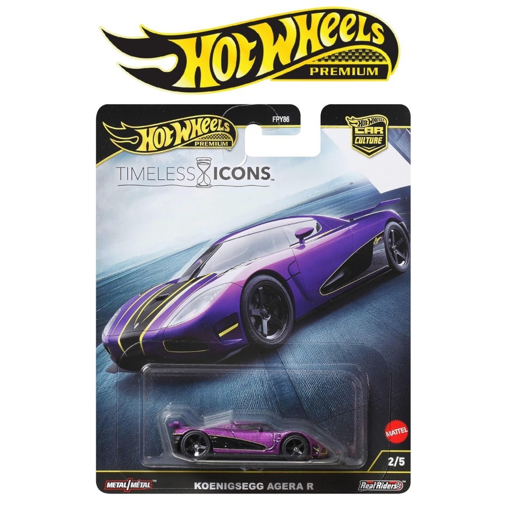 Hot Wheels Premium Koenigsegg Agera R Ungu Timeless Icon Mobil Balap