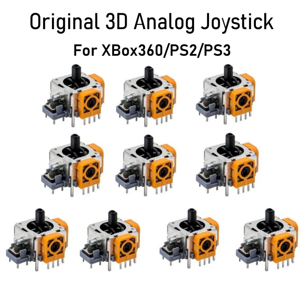 10pcs Original Replacement Alps F logo Analog Joystick 3D Thumb stick Axis Sensor Assembly Module Ro