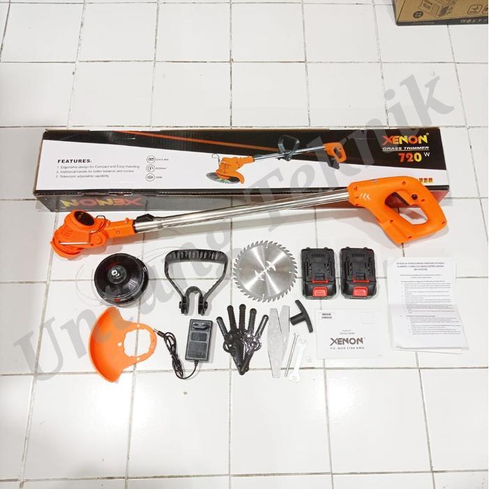 Hapdays Mesin Potong Rumput Baterai Cordless HIGH POWER 18 VOLT XENON CDGT720 - CDGT720