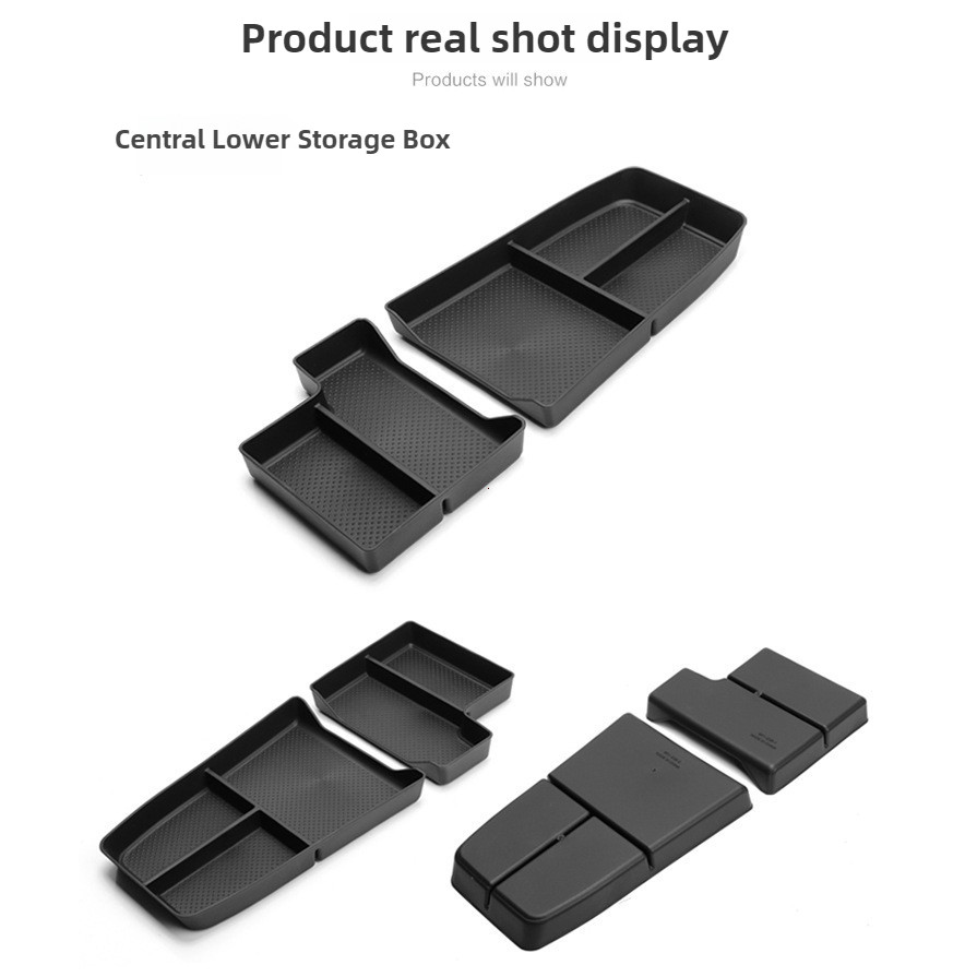 For BMW X1 U11 Center Console Organizer Tray 2023 2024 U11 Lower Console Organizer Tray TPE Under Co