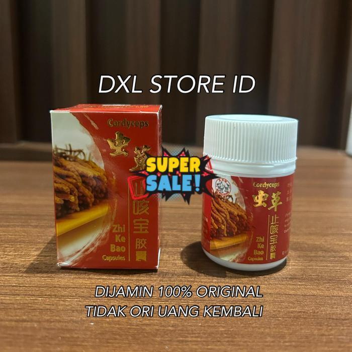 [ TOKO OBAT CINA ] SOBAT SEHAT - ZHI KE BAO CAPSULE CORDYCEPS OBAT BATUK ASMA SESAK NAFAS ZHI GE BAO