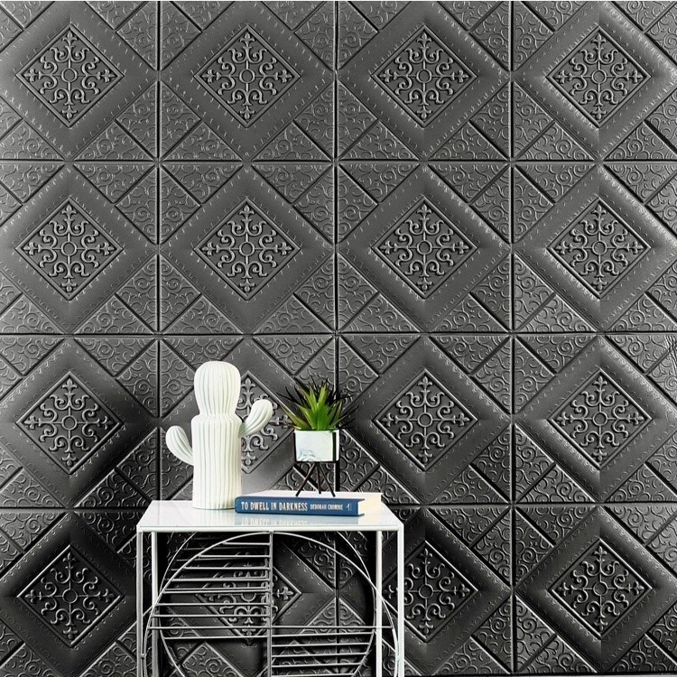 MMA Wallpaper 3D Foam Motif Batik Sultan 70 x 70Cm Tebal 6mm Sticker Wallborder Dinding 3D Motif Kot