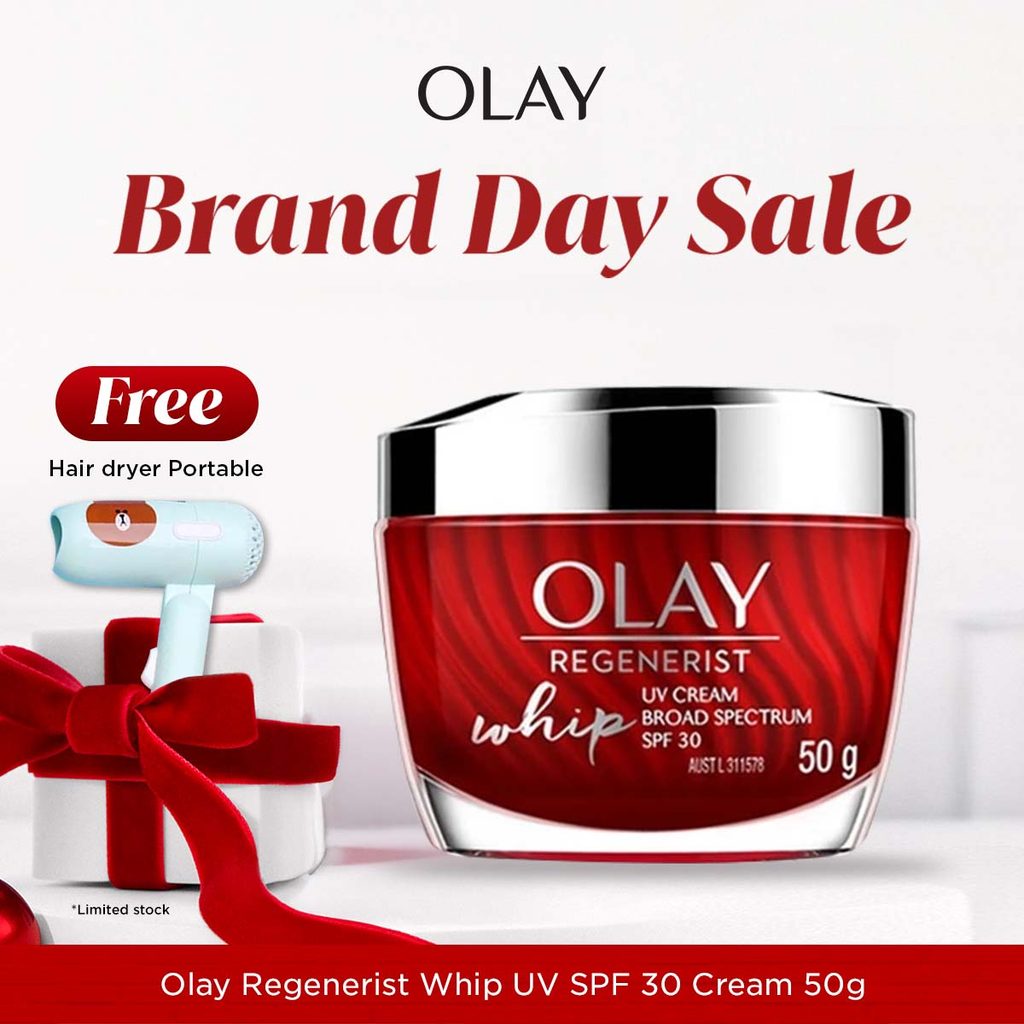 Olay Regenerist Whip UV SPF30 Niacinamide Day Cream Skincare Antiaging 50gr