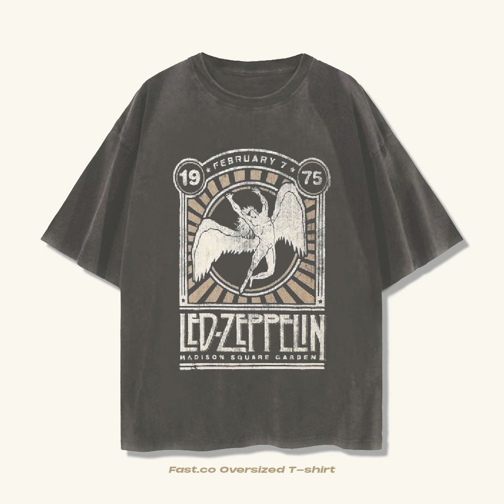 Led Zeppelin Tshirt - Kaos Band Led Zeppelin Oversize Vintage 90s