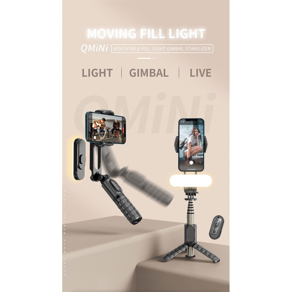 Gimbal Stabilisateur Estabilizador Selfie Stick Fill Light Smartphone Baseus Handheld Action Kameral
