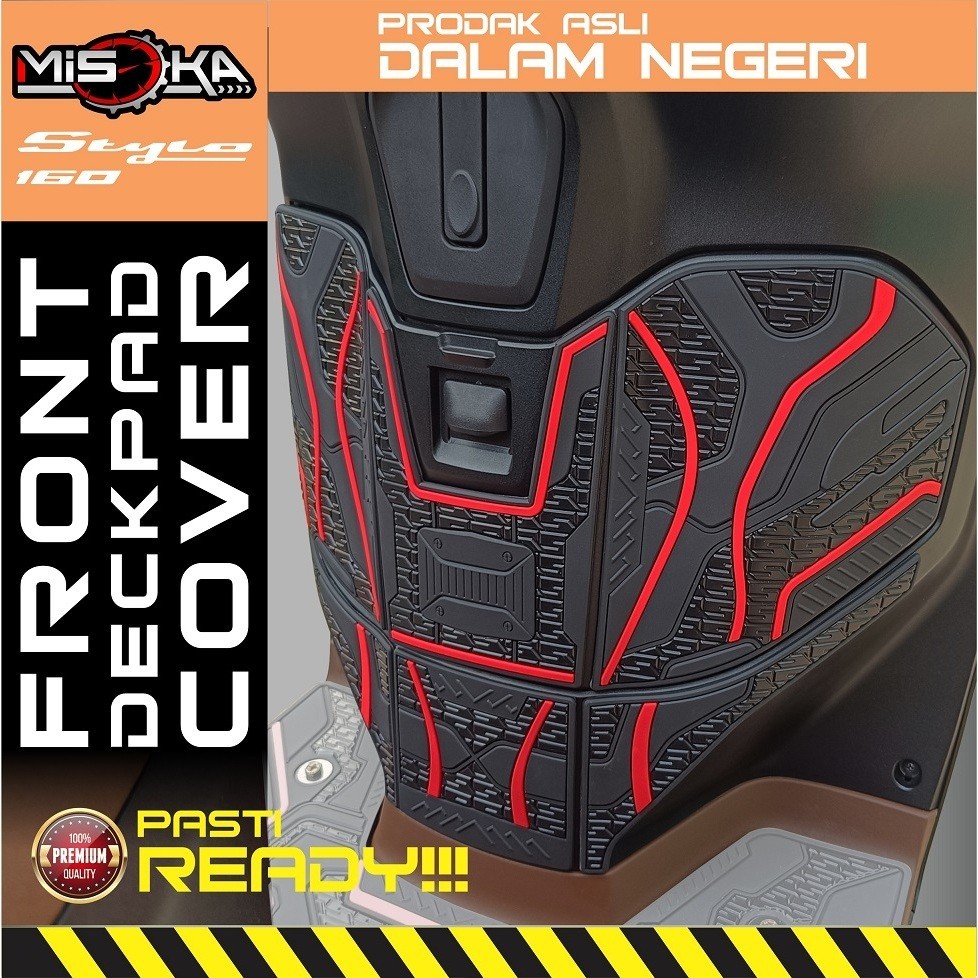 Misoka Front Deck Pad Cover Stylo 160 Rubber Karet Murah Keren Kekinian Motor fsa FJL.variasi