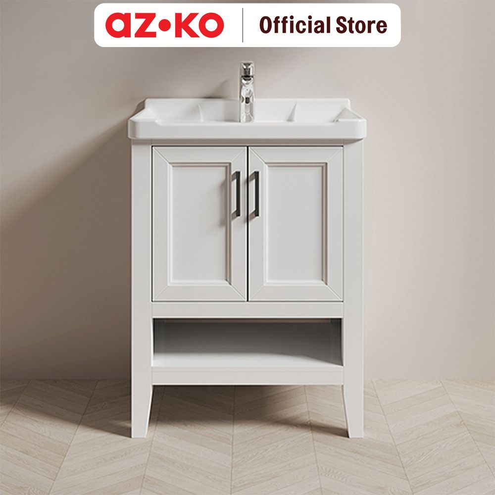 AZKO Fosa Pro2 Kabinet Kamar Mandi - Putih Organizer Serbaguna Bathroom Cabinet Aksesoris Kamar Mand