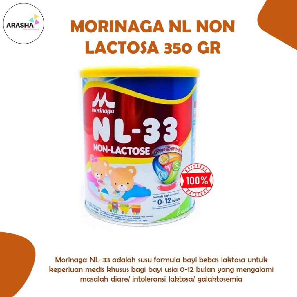 MORINAGA NL-33 SUSU NON LACTOSA Bebas Laktosa (Non-Lactose) 350gr