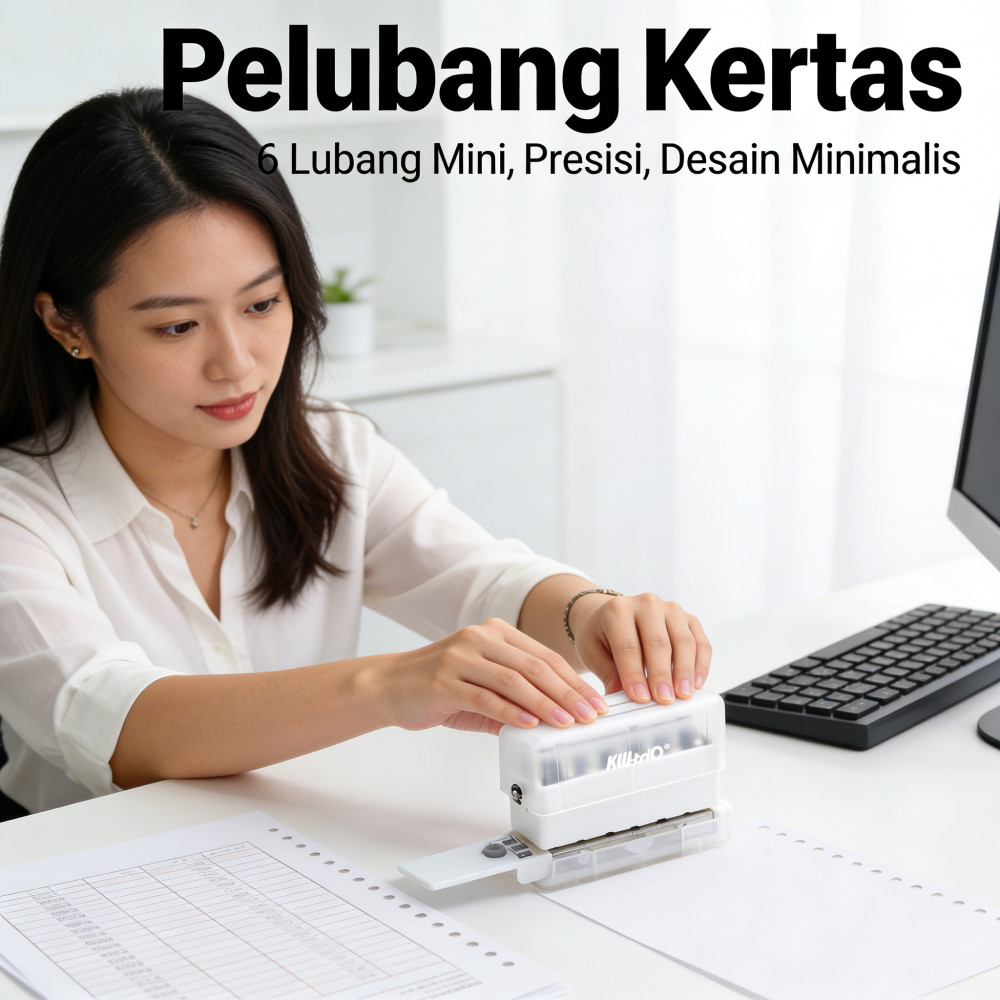 Kertas Mini 6 Lubang / A5 A4 B5 Pons Kertas / Motif Pembolong Kertas / Pelubang Kertas
