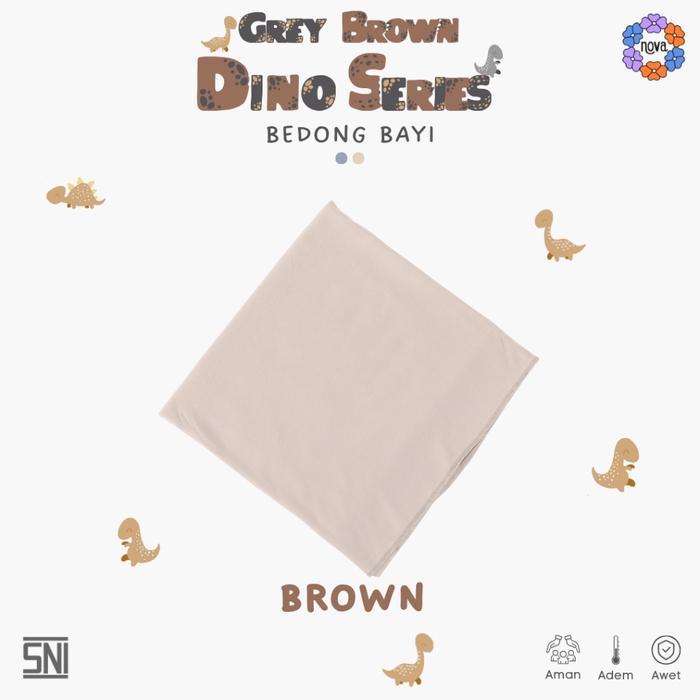 M&Baby's Store Bedong Bayi NOVA seri Coklat / SNI Newborn - 1pc Coklat Polos