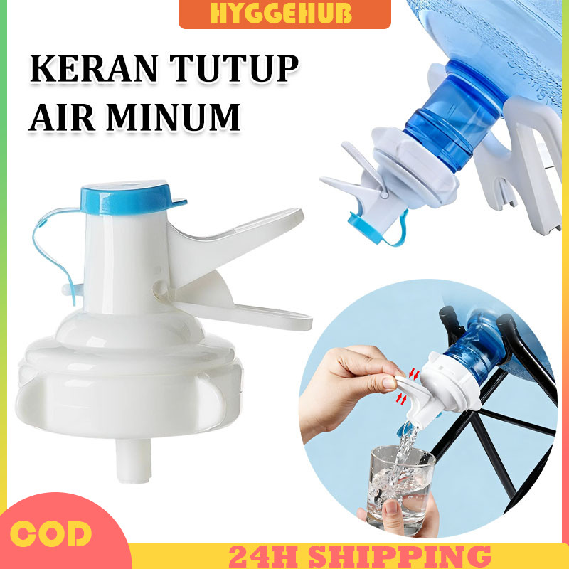 Kran Tutup Galon Air Minum / Food Grade & Anti Bocor / Untuk Galon Aqua & Isi Ulang / Praktis & Muda