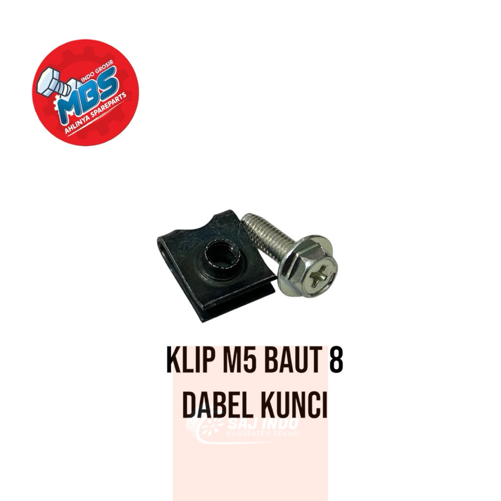 SAJ TERLARISBAUT CLIP KLIP M6 BAUT 10 KUNCI L ddan M5 BAUT 8 FLANGE TOPI DABEL KUNCI ORIGINAL