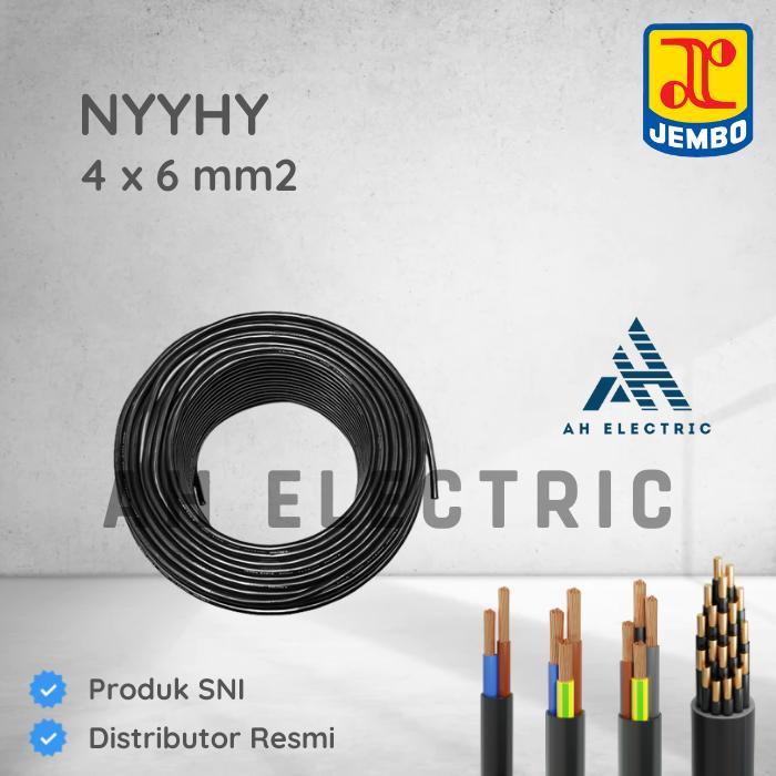 Kabel Serabut NYYHY 4x6 mm JEMBO 4x6mm 4x6 mm 4 x 6 mm