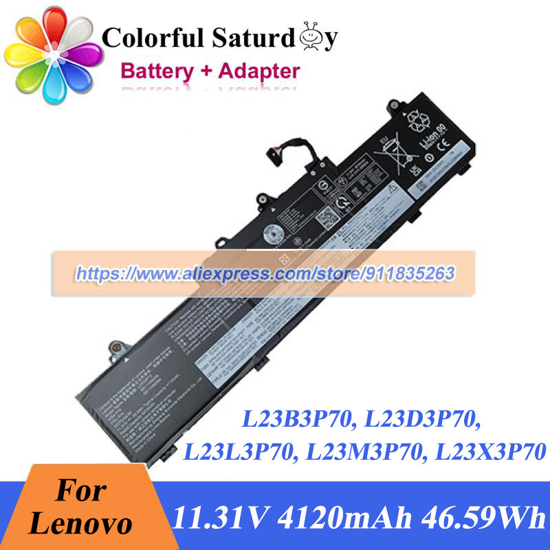 L23D3P70 Battery L23B3P70 L23L3P70 L23M3P70 L23X3P70 for Lenovo SB11H56295 SB11H56296 SB11H56294 5B1