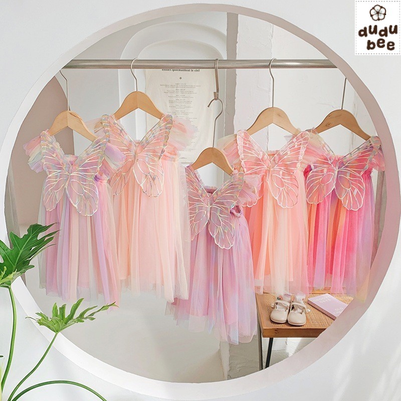 Dress Pesta Aqiqah Gaun Ulang Tahun Bayi Anak perempuan KUPU Import Mewah Unicorn Model Korea