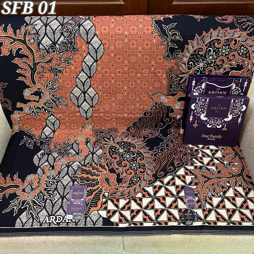 Sarung ardan star family batik |ardan family star
