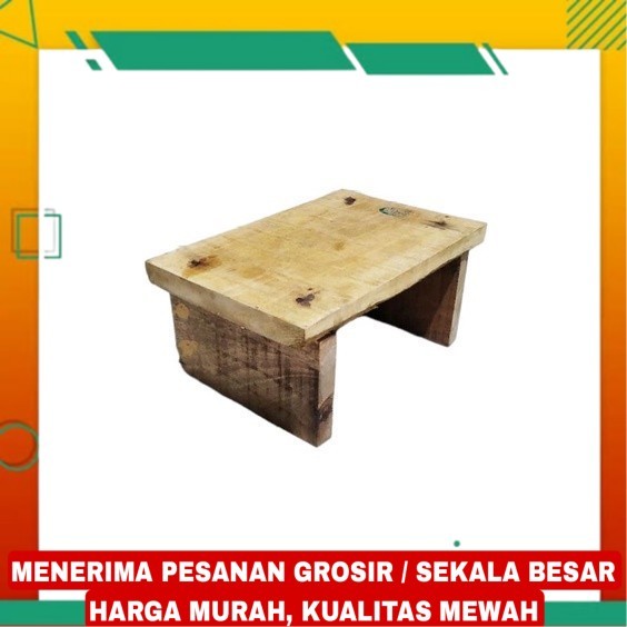 BANGKU JONGKOKAN KAYU BANGKU KECIL DINGKLIK