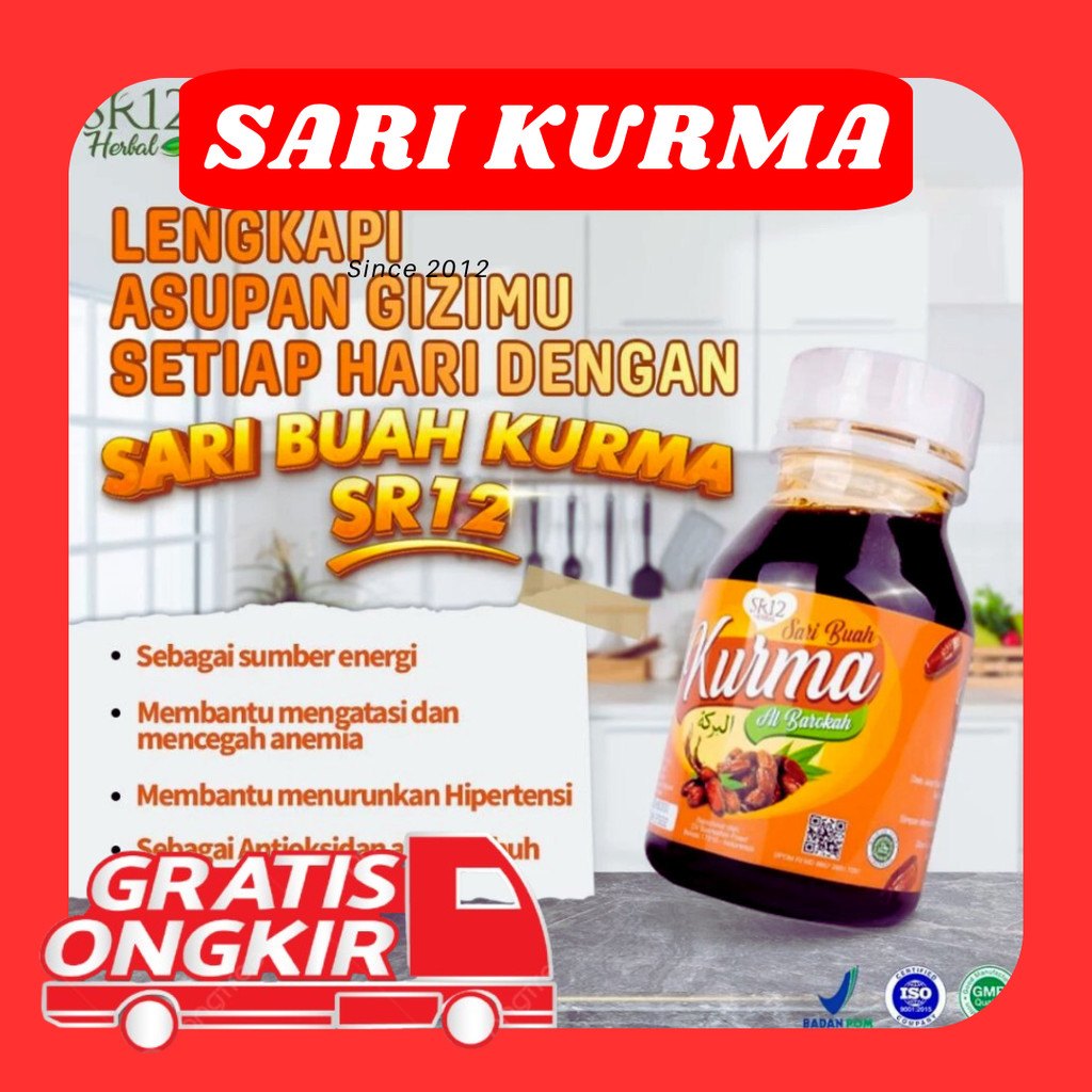 SR12 - Sari Kurma SR12 (Sari Kurma SR12 / Sari Buah Kurma Al Barokah SR12 / Sari Kurma Asli / Mening